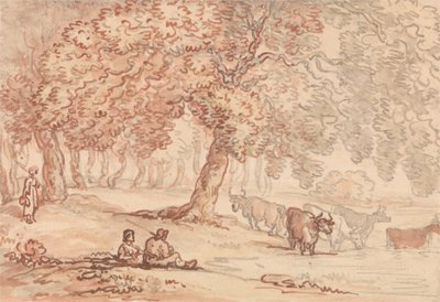 Richmond Park by Thomas Rowlandson